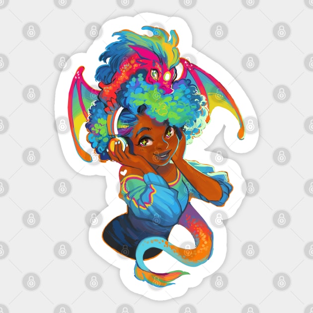 Rainbow x Dragon Sticker by GDBee